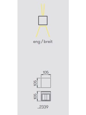 Albert Wall Spotlight 2339 light emission
