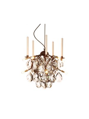 Anthologie Quartett Jahreszeiten Eiszeit Pendant Lamp 50 cm, bronze brown