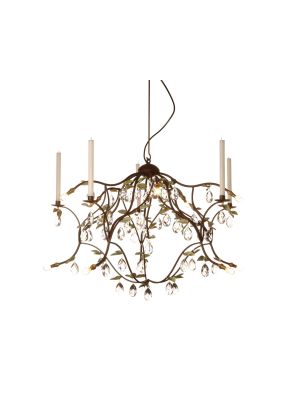 Anthologie Quartett Jahreszeiten Frühling Pendant Lamp 90 cm, bronze brown